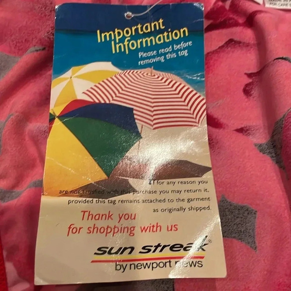 NWT Newport News Retro VTG Polynesian Red/Black floral Bikini Sz 14 - Picture 3 of 11